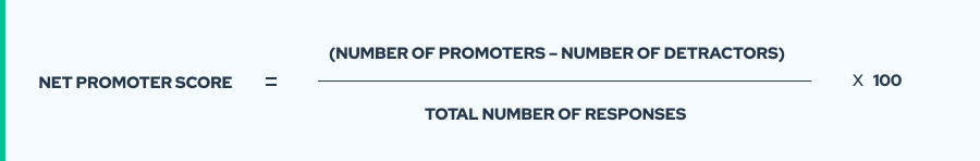 Net promoter score formula 