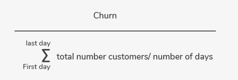 Churn Rate formula