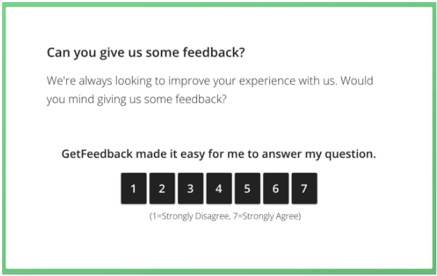 Improve customer feedback